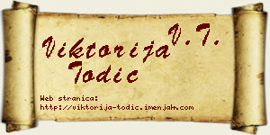 Viktorija Todić vizit kartica